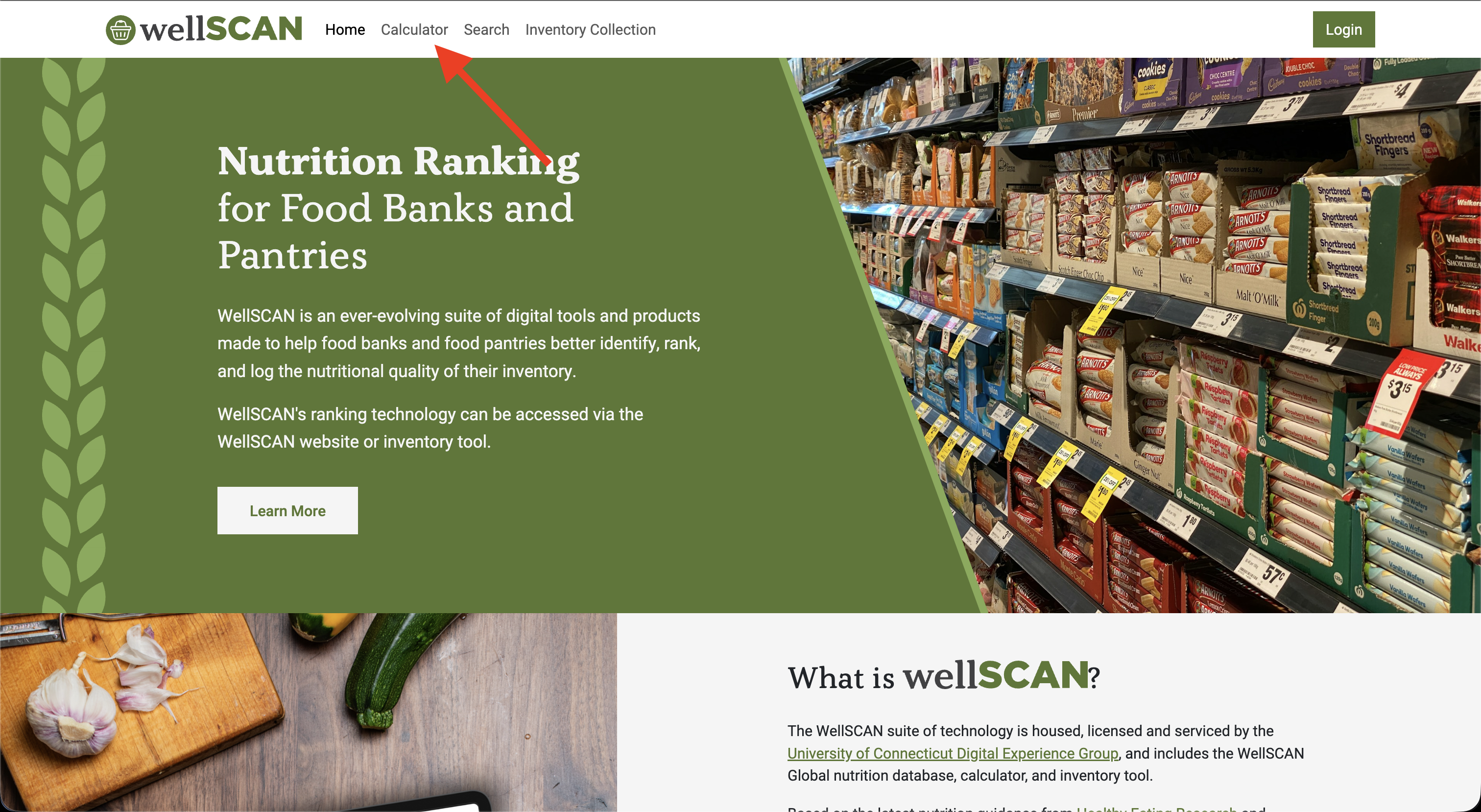 Step 1: Access the calculator from the top menu of the website