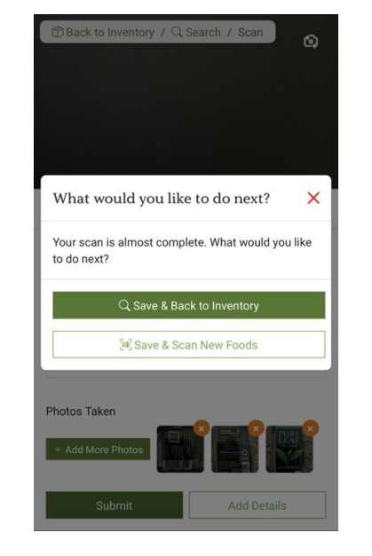 Step 8: Submit an item and move to the next
